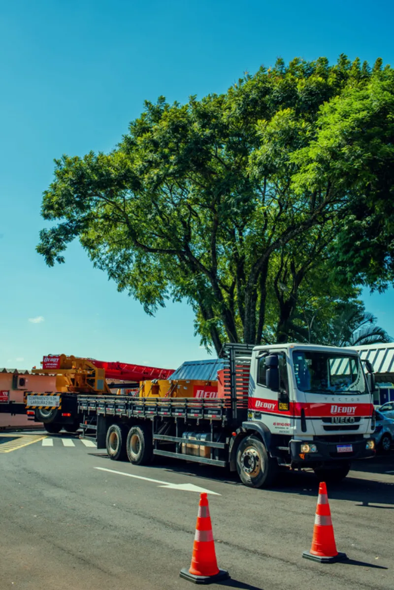 Locação caminhão munck com cesto