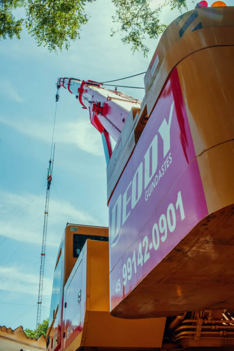 Munck para serviços de transporte